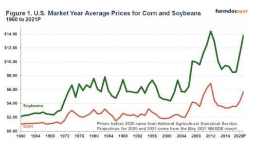 High Corn and Soybean Return Outlook for 2021
